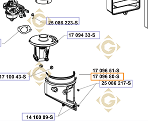 Pièces détachées Couvercle de Filtre à Air k1709680s Pour Moteurs Kohler, de marque Kohler