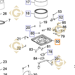 Spare parts Air Filter Base k2409484s For Engines KOHLER, by marks KOHLER