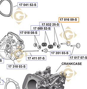 Spare parts Exhaust Valve k1701699s For Engines KOHLER, by marks KOHLER