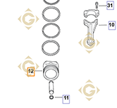 Pièces détachées Piston k2487448s