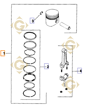 Spare parts Piston k4787415s For Engines KOHLER, by marks KOHLER