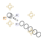 Pièces détachées Piston k2487446s