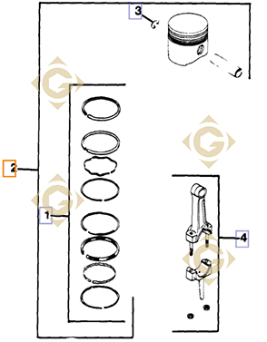 Pièces détachées Piston k4787406s Pour Moteurs Kohler, de marque Kohler