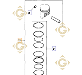 Piston  k4587403s moteurs Kohler