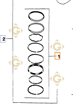 Spare parts Ring STD k4187405s For Engines KOHLER, by marks KOHLER