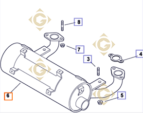 Pièces détachées Echappement  k24068115s Pour Moteurs Kohler, de marque Kohler