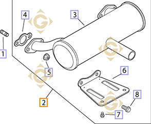 Pièces détachées Echappement k2478604s Pour Moteurs Kohler, de marque Kohler