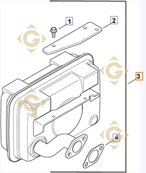 Pièces détachées Echappement  k2078602s Pour Moteurs Kohler, de marque Kohler