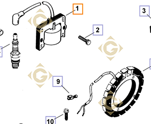 Spare parts Module Ignition k4758403s For Engines KOHLER, by marks KOHLER