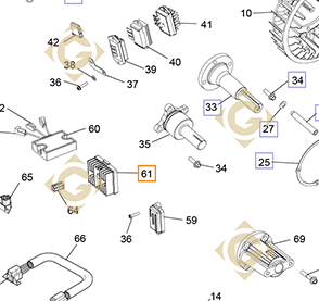 Pièces détachées Régulateur k2540322s Pour Moteurs Kohler, de marque Kohler