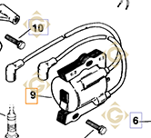 Bobine k5258402s moteurs Kohler