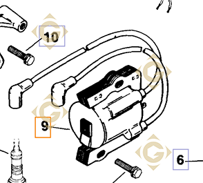 Spare parts Coil  k5258402s For Engines KOHLER, by marks KOHLER