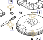 Bobine k1258405s moteurs Kohler