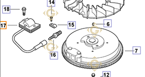 Spare parts Coil k1258405s For Engines KOHLER, by marks KOHLER