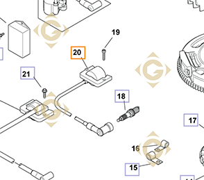 Pièces détachées Bobine k2458436s Pour Moteurs Kohler, de marque Kohler