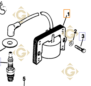 Pièces détachées Bobine  k4158403s Pour Moteurs Kohler, de marque Kohler