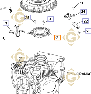 Spare parts Alternator 15/20 AMP 237878s For Engines KOHLER, by marks KOHLER