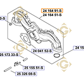 Collecteur d'Admission k2416491s moteurs Kohler