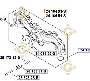 Spare parts Intake Manifold k2416491s For Engines KOHLER, by marks KOHLER