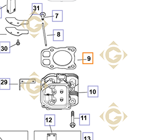 Spare parts Cylinder Head Gasket  k3284102s For Engines KOHLER, by marks KOHLER