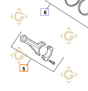 Spare parts Connecting Rod  k2506704s For Engines KOHLER, by marks KOHLER