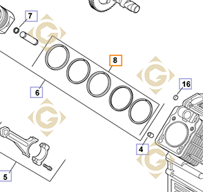 Spare parts Ring STD k2410822s For Engines KOHLER, by marks KOHLER