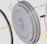 Flywheel 9881686 engines LOMBARDINI